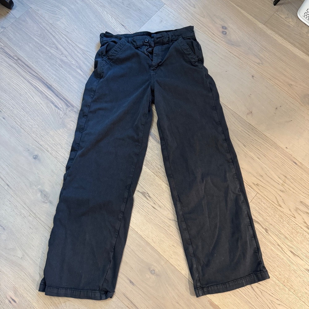 American‎ Eagle Outfitters Black Super High Rise Artist Flare Pants Womens Sz 10